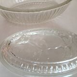 Beurrier verre motif vache 1950/60