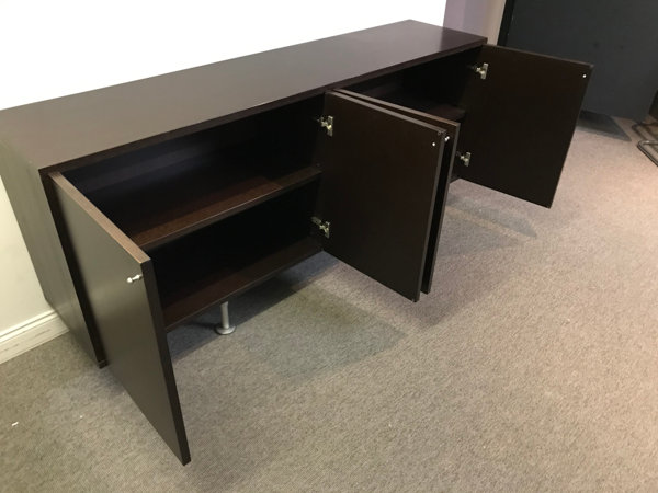 Enfilade, 4 portes, finition wengé
