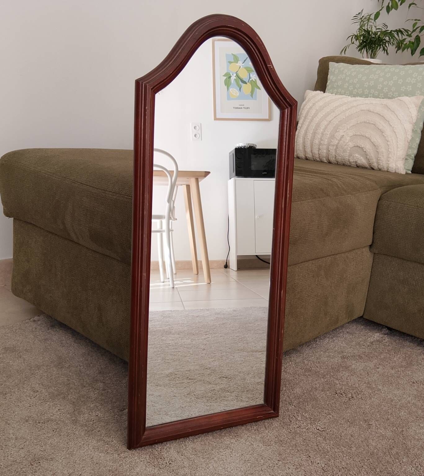 Miroir vintage style Louis Philippe/Queen Anne