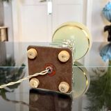 Art Deco Lamp with Glass Plates - Mirror - Globe - Vintage Lighting