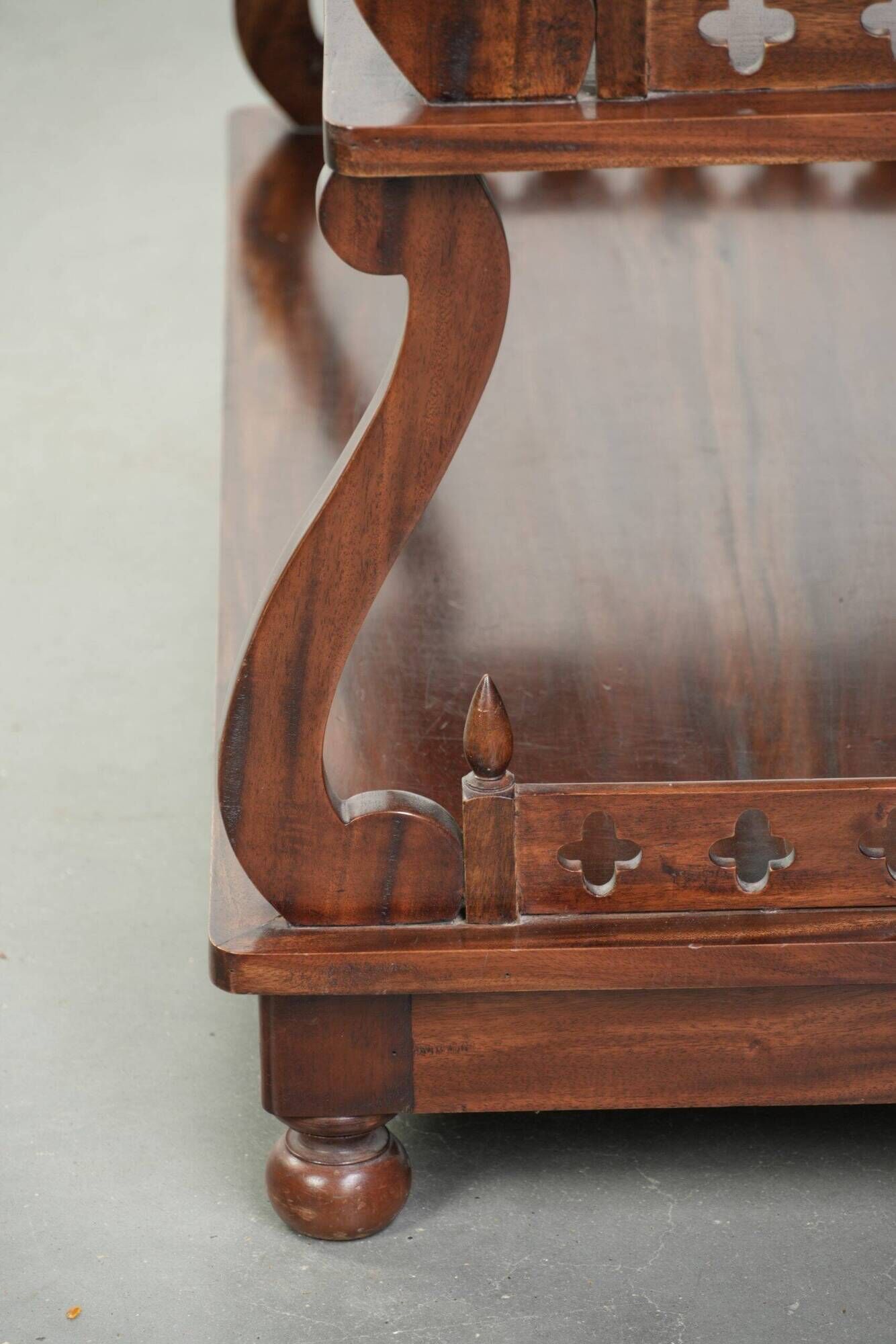 Elegant wooden  bookcase with a classic English look from the 20th century