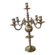 Antique Dutch 5-light brass candlestick