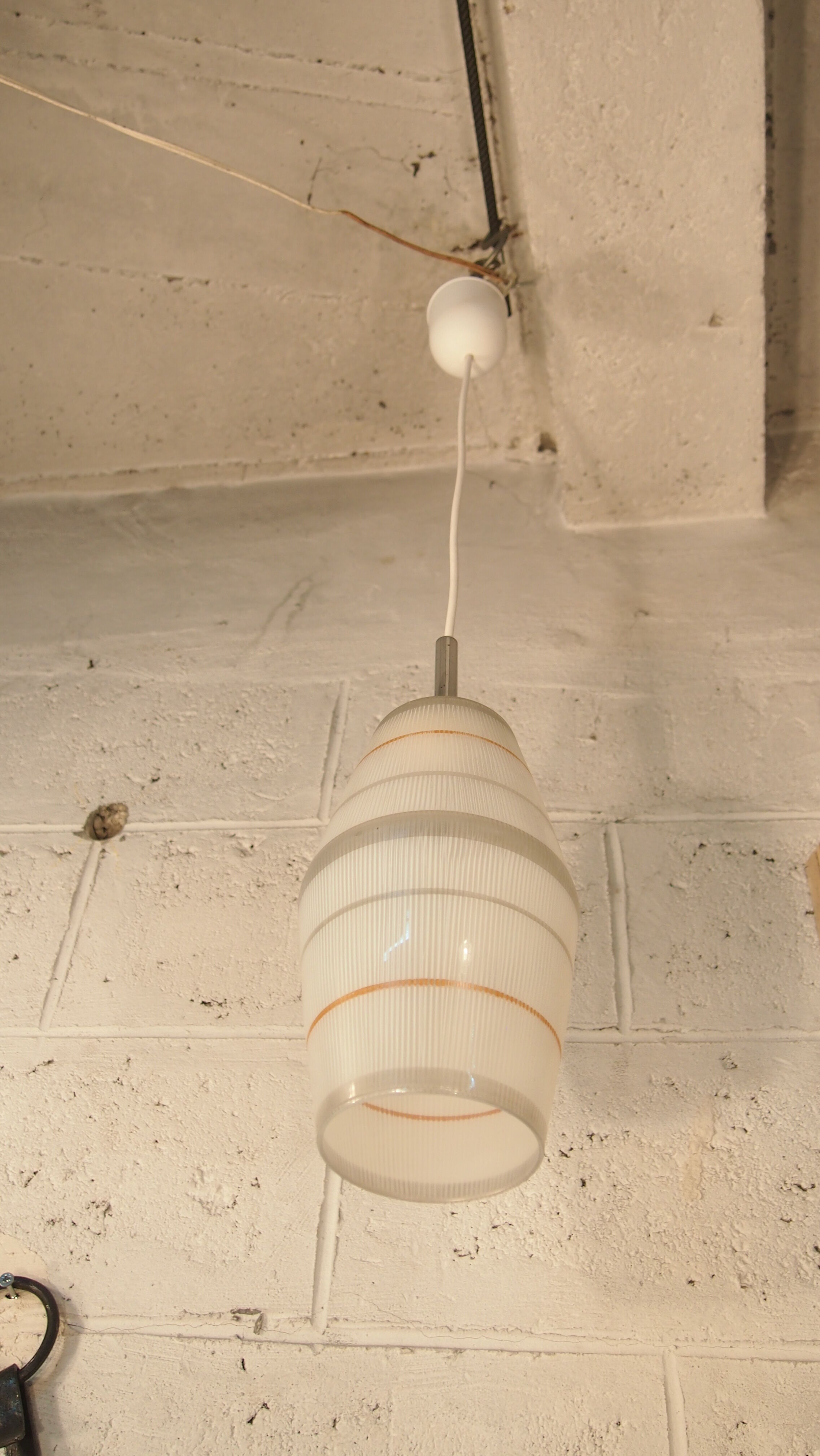 Hanging Lunel Lantern Texture Mid Century