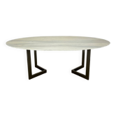 Oval marble table from the 70s