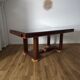 Table architecturale style Art Déco & tiroirs secrets (1970)