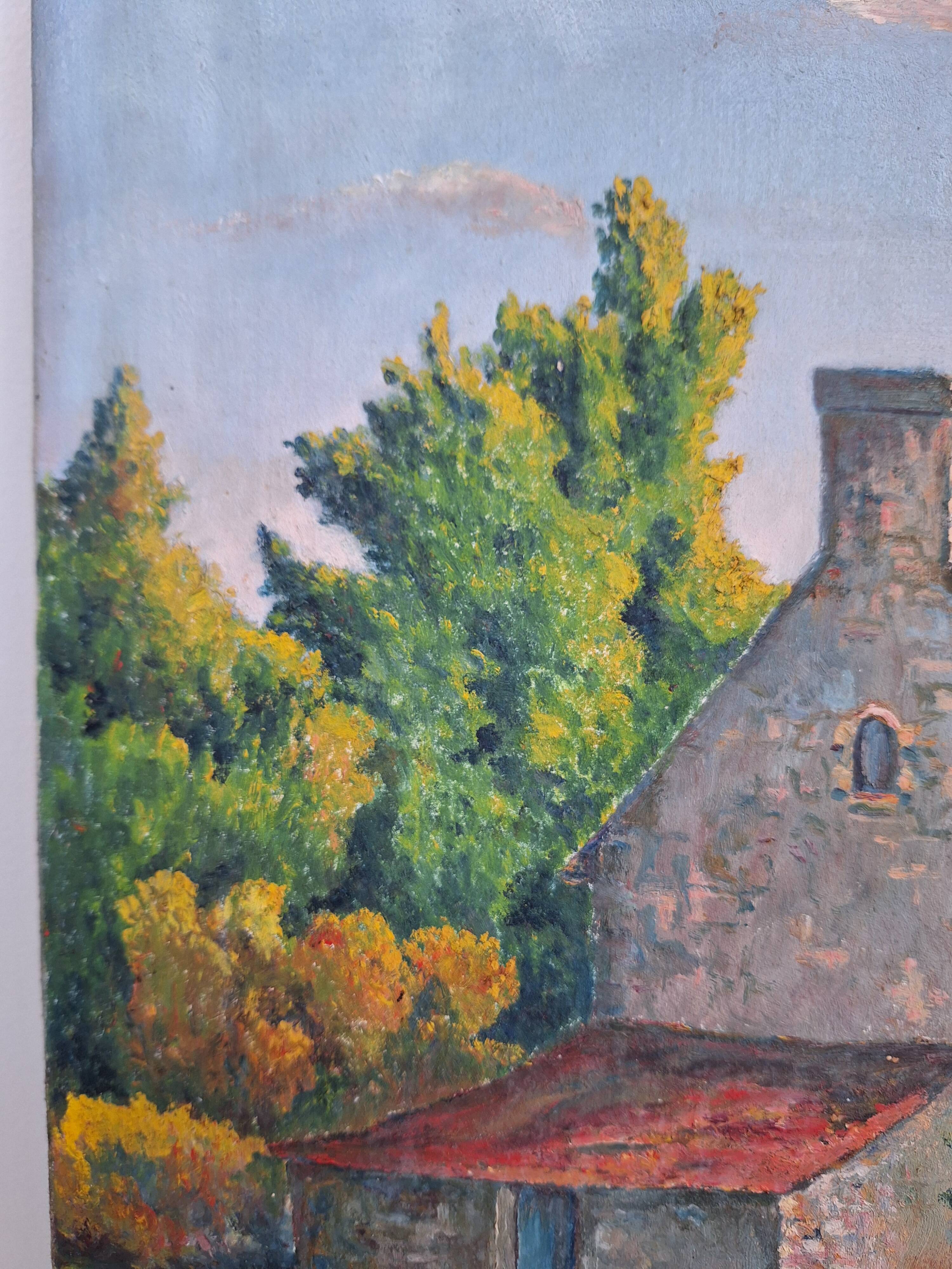 Old landscape painting