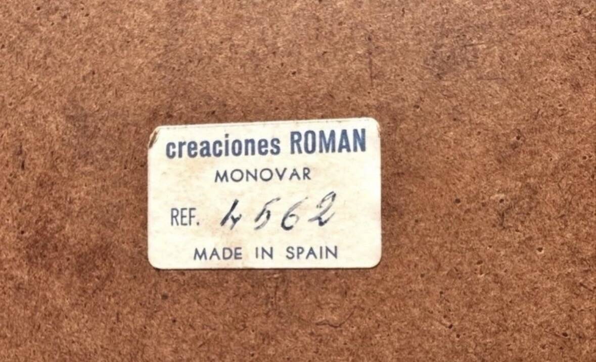 Large "peacock" mirror from the 1960s - Roman creations (Monóvar) - sealed.