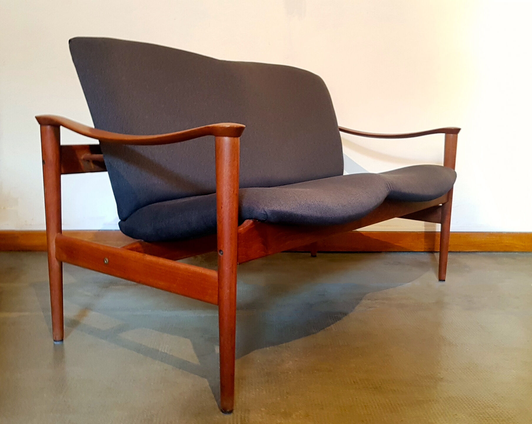 Sofa Loveseat 711 by Fredrik Kayser for Vatne Lenestolfabrikk, 1960