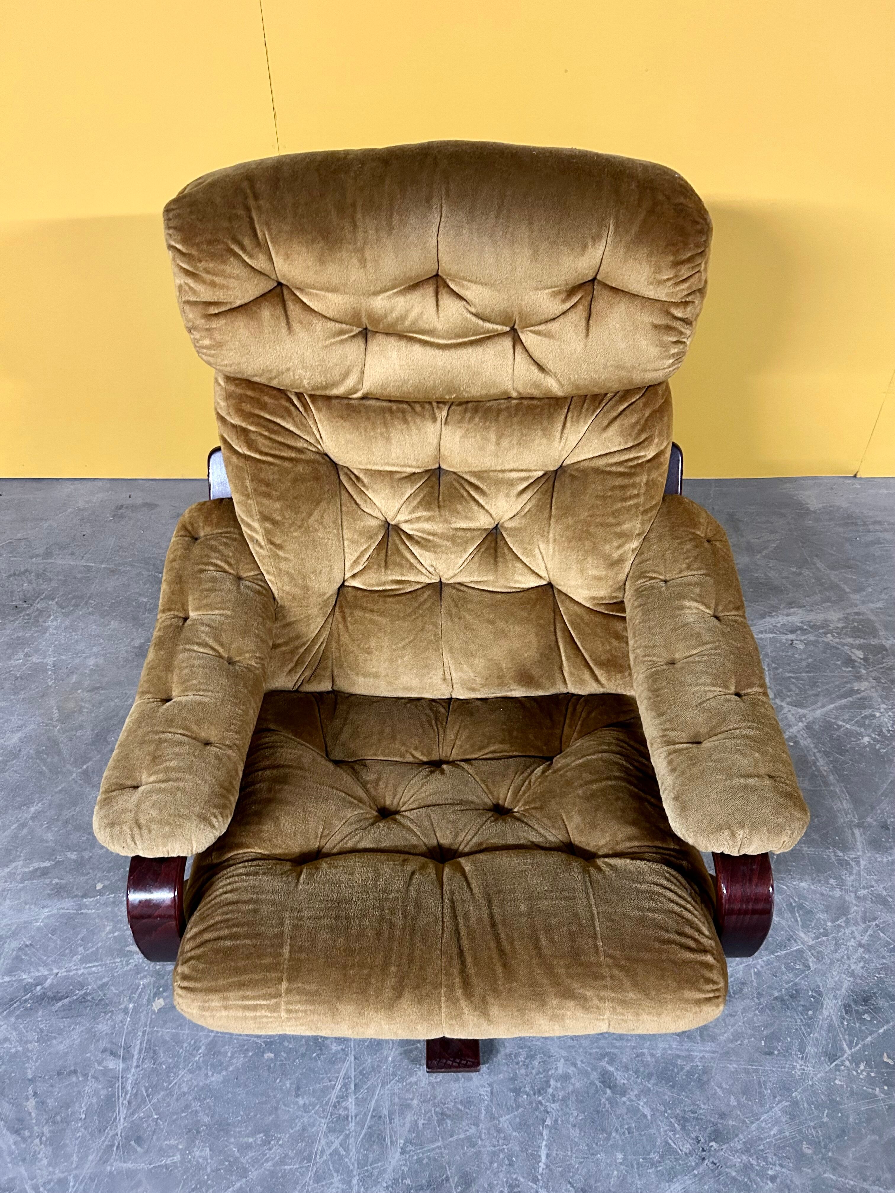 Scandinavian vintage swivel chair 1960s