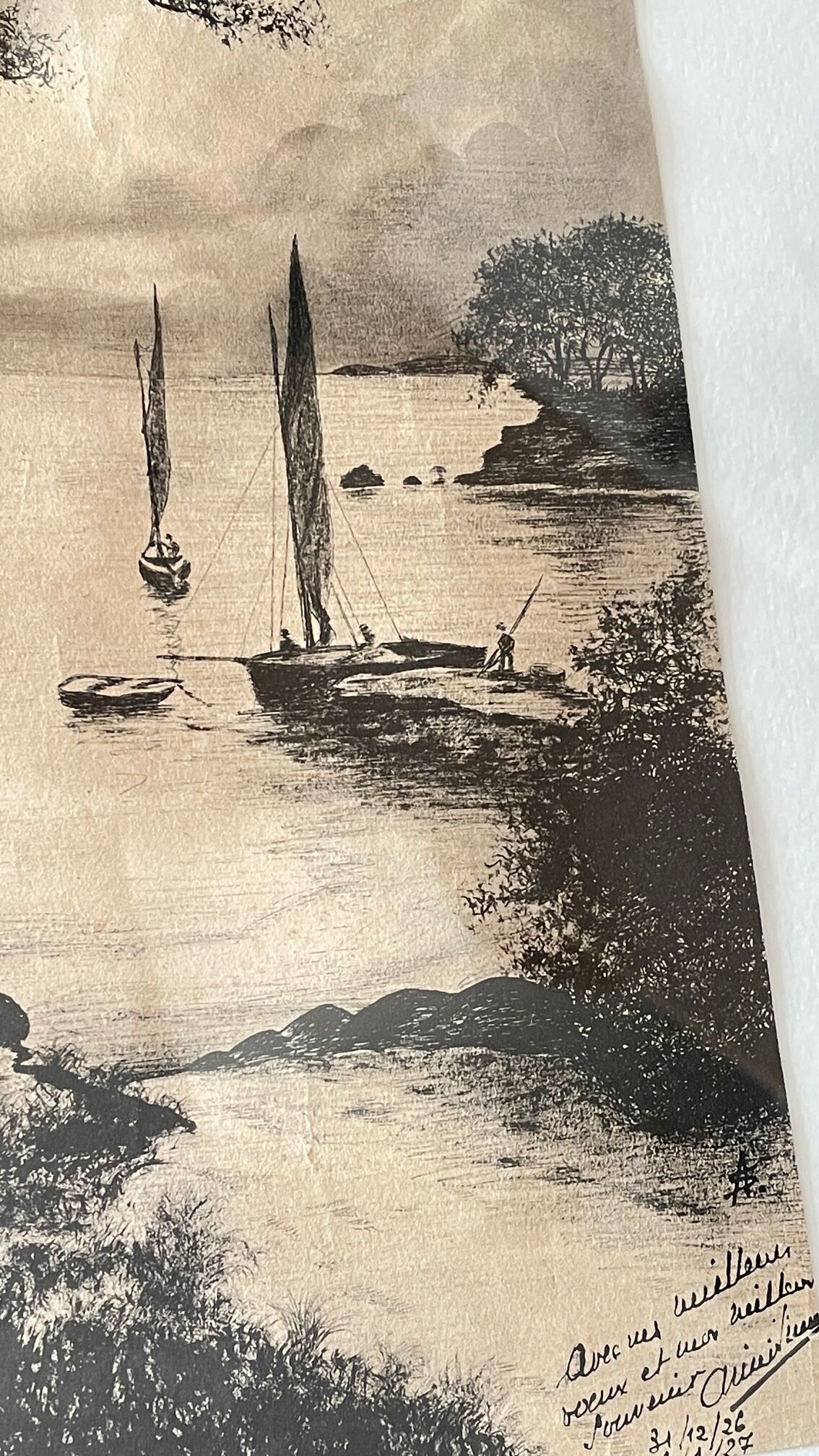 Indian ink painting on paper 1927