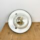Green Enamel and Cast Iron Industrial Pendant Light, 1960s