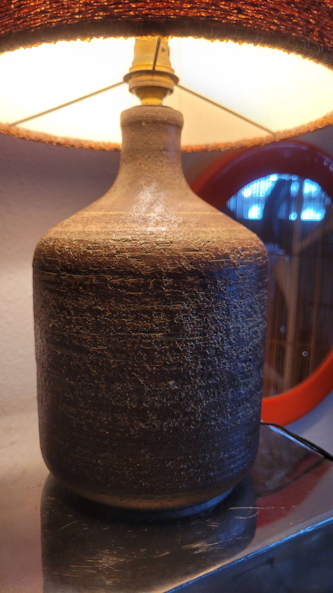 Jacques Pouchain table lamp in ceramic Atelier de Dieuleffit