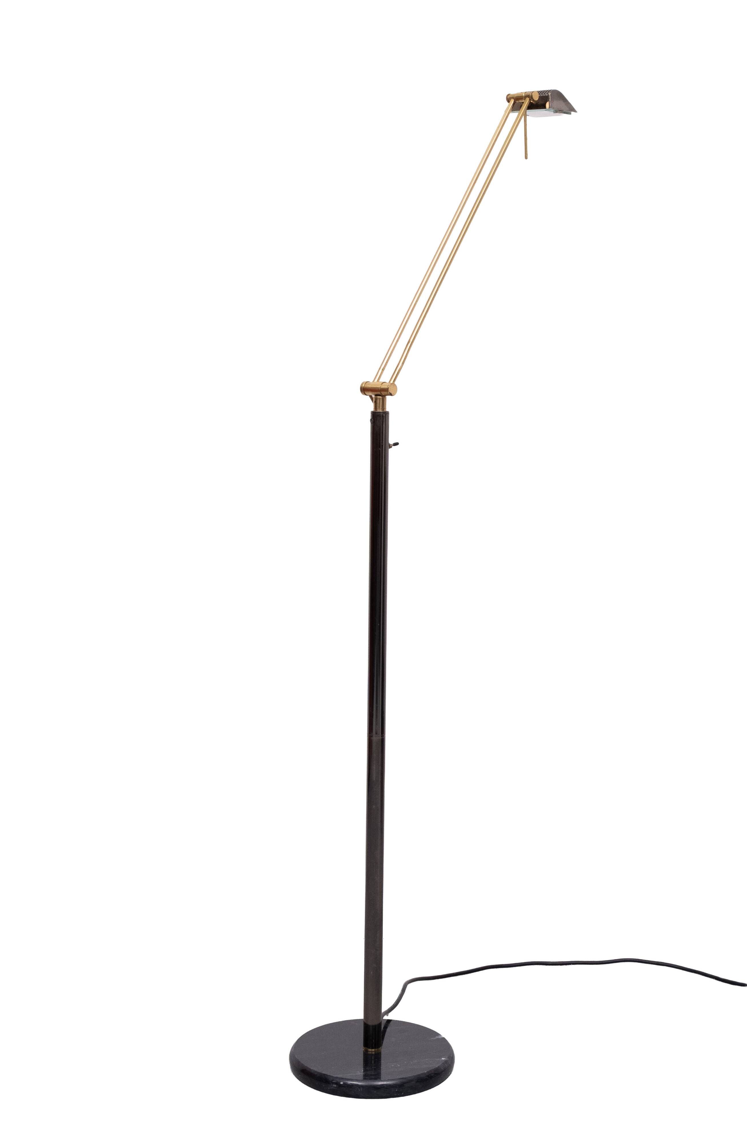 Herda Halogen Floor lamp Marble base 1980s