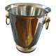 Vintage stainless steel and brass champagne bucket - Létang & Rémy