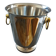 Vintage stainless steel and brass champagne bucket - Létang & Rémy