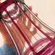 Baccarat vase in dark pink crystal