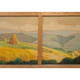 Very large painting - Animal Fresco & African Landscape - 1930