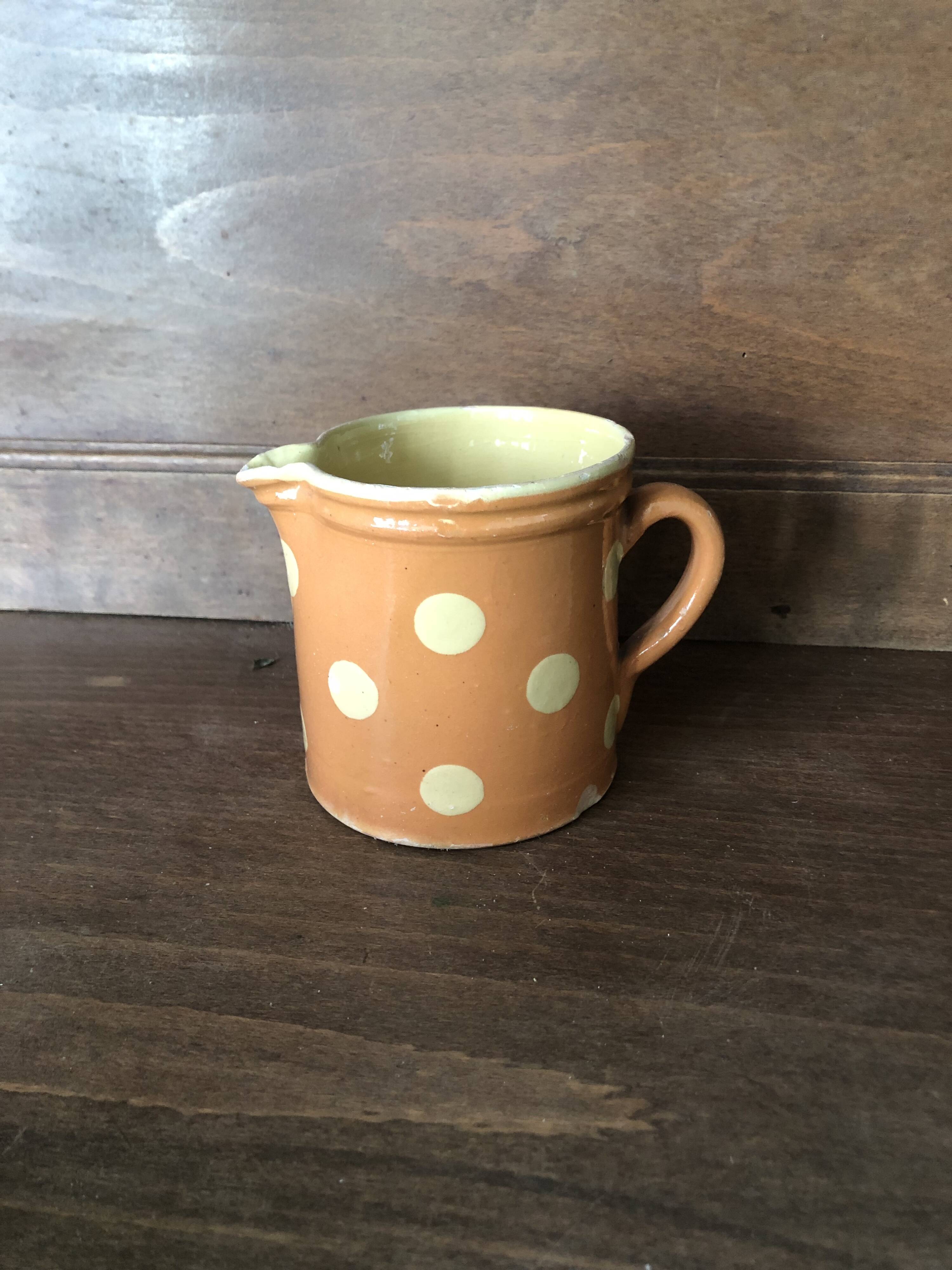 Rustic polka dot pot