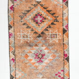 3x11 turkish vintage runner rug, 3x11 herki runner, hallway kitchen rug, 330x83cm