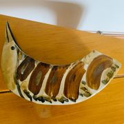 Sculptural bird bowl in glazed ceramic
