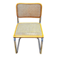Lot de 2 chaises du designer Marcel Breuer - Acier chromé - Bois (hêtre) - Cannage