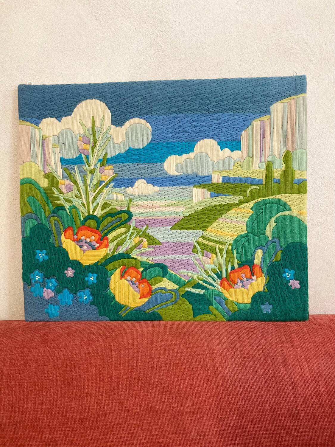 Colorful vintage tapestry