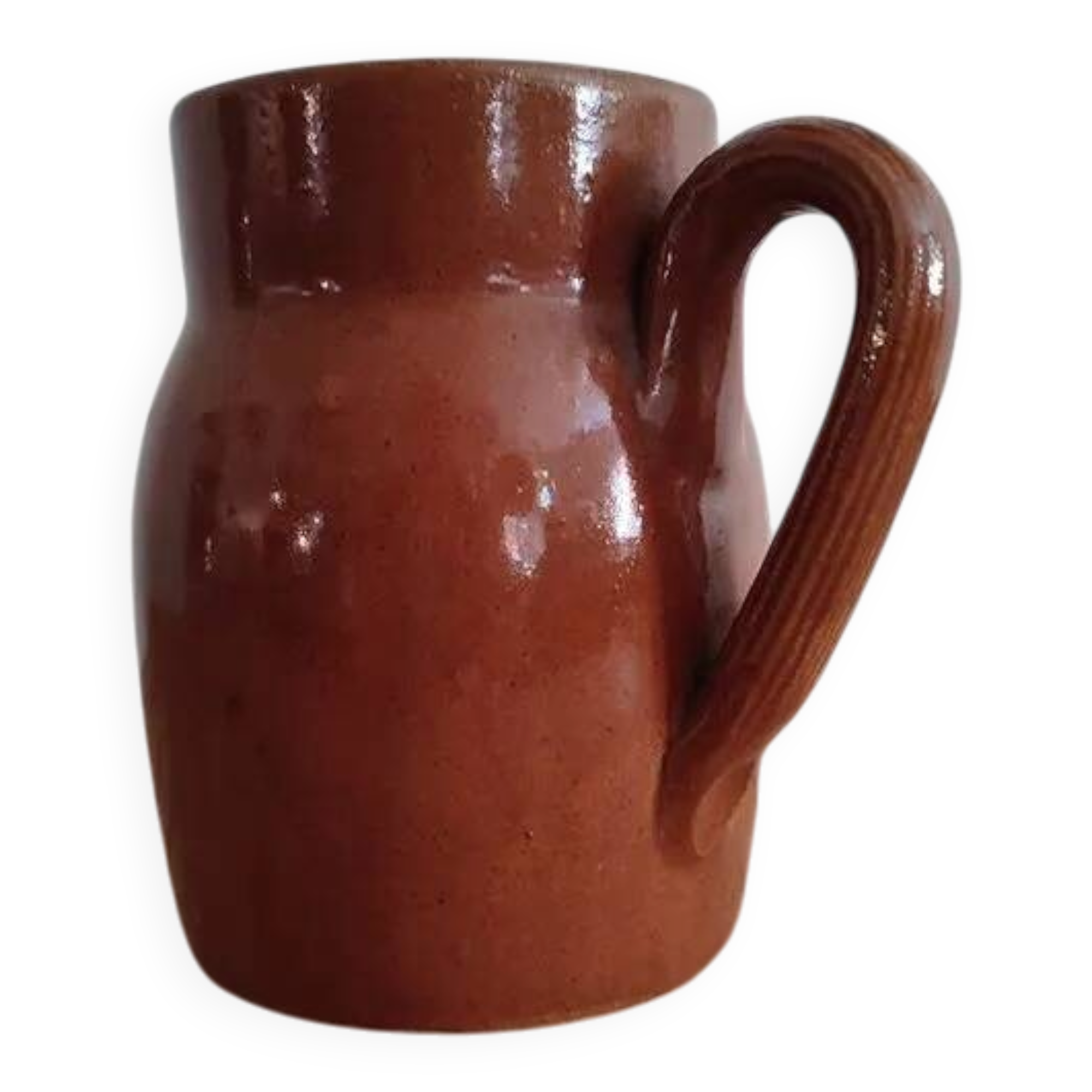 Glazed stoneware jug