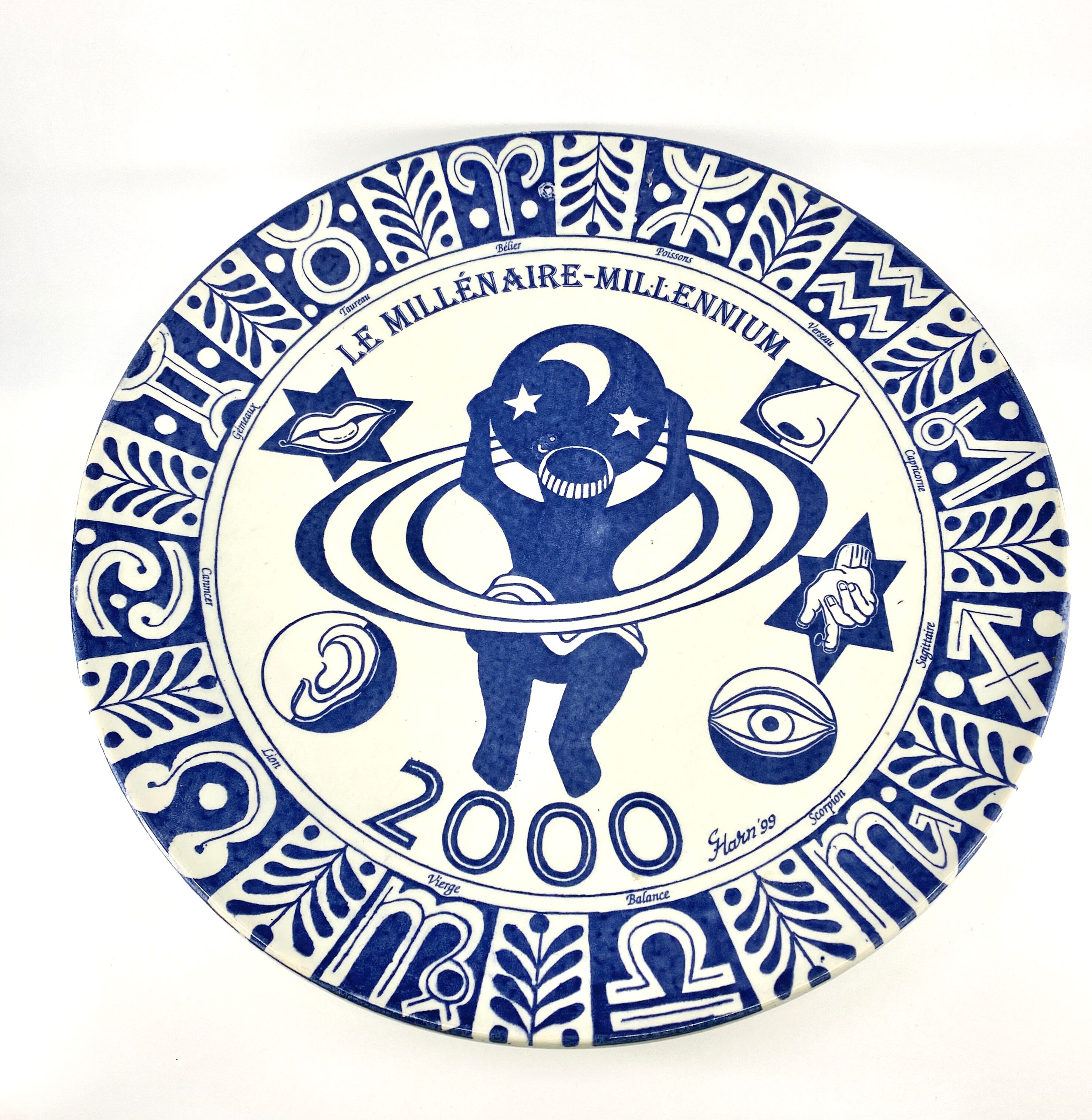 Large porcelain dish the millennium