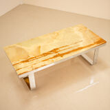 Onyx coffee table 70's marble