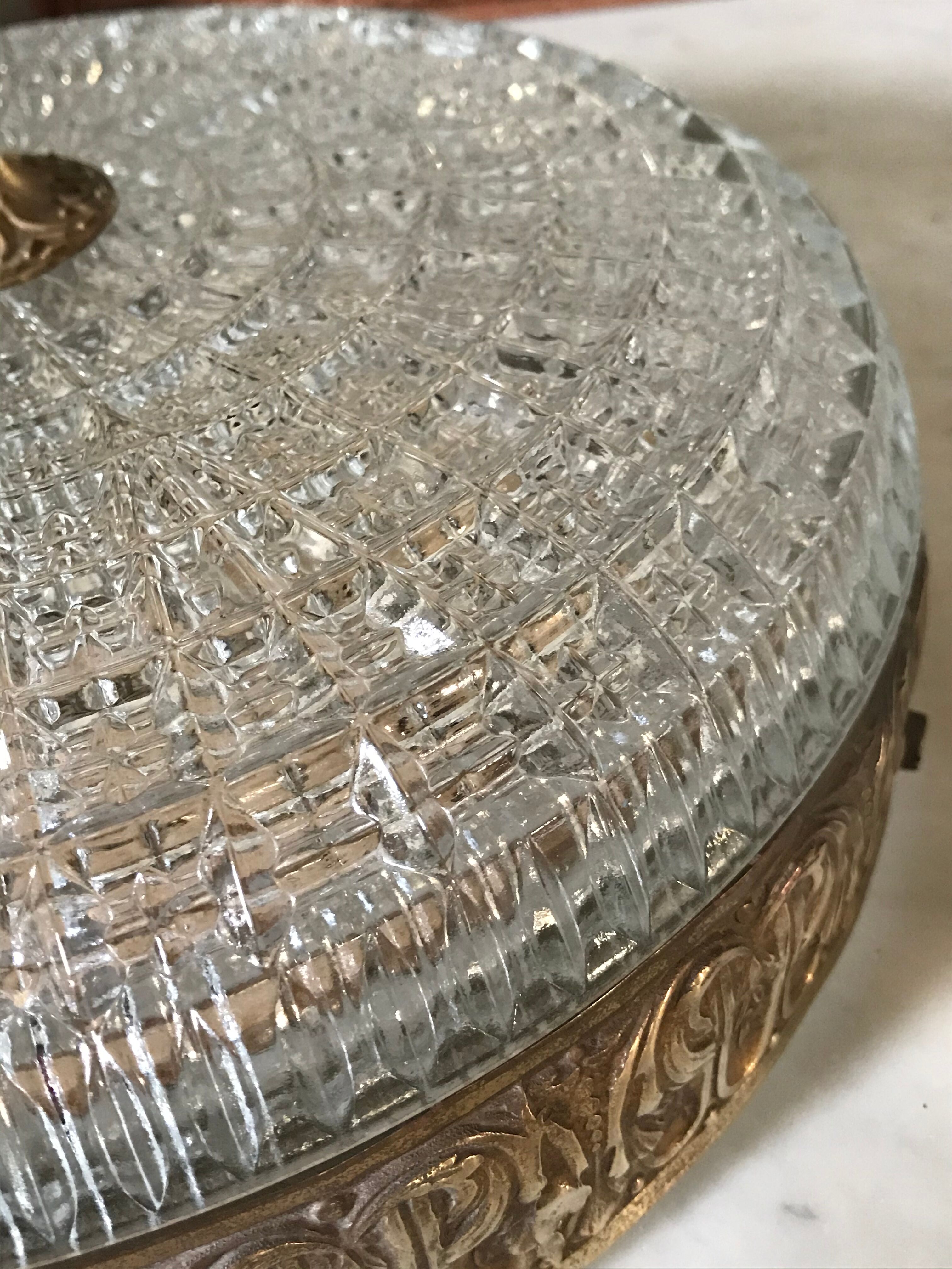 Bronze and glass ceiling