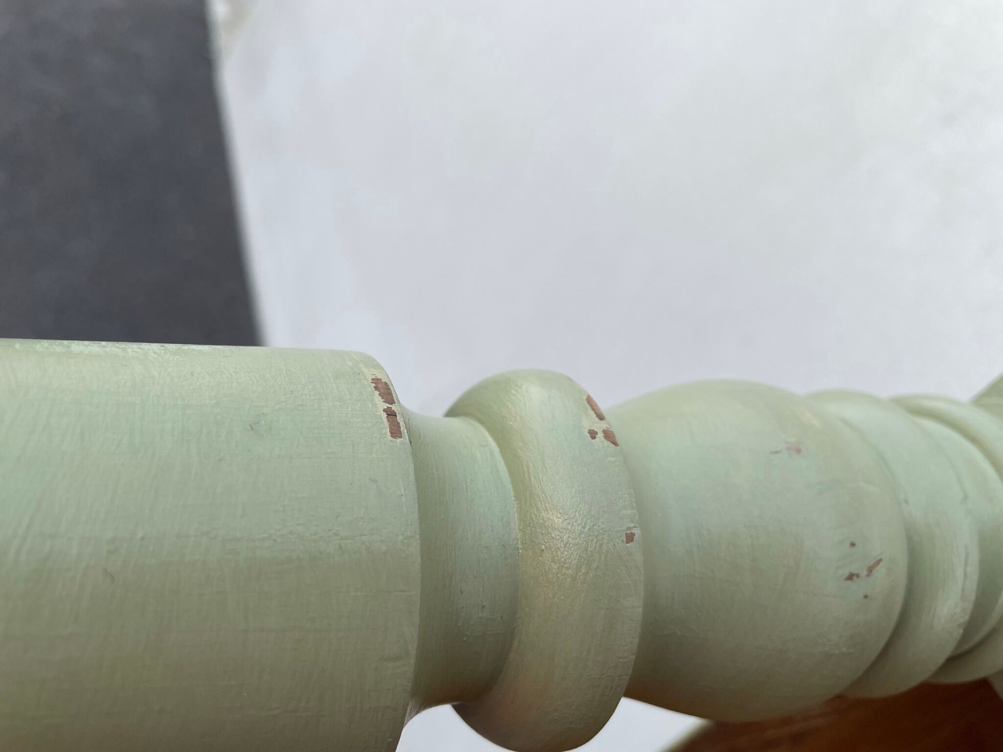 Painted wooden farmhouse table L120