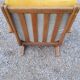 Sleigh armchair of the 40s/50s in oak