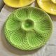 Digoin Sarreguemines oyster plates in slip