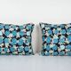 Set of 2 vintage Turkish cushion covers 48x46 cm