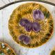 Set of 5 dessert plates in Sarreguemines 60s
