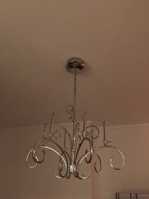 Metal chandelier