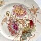 Low polychrome ironstone compote dish "Poppy" KG Lunéville
