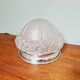 Art Deco ceiling lamp in satin glass, 1920s-30s