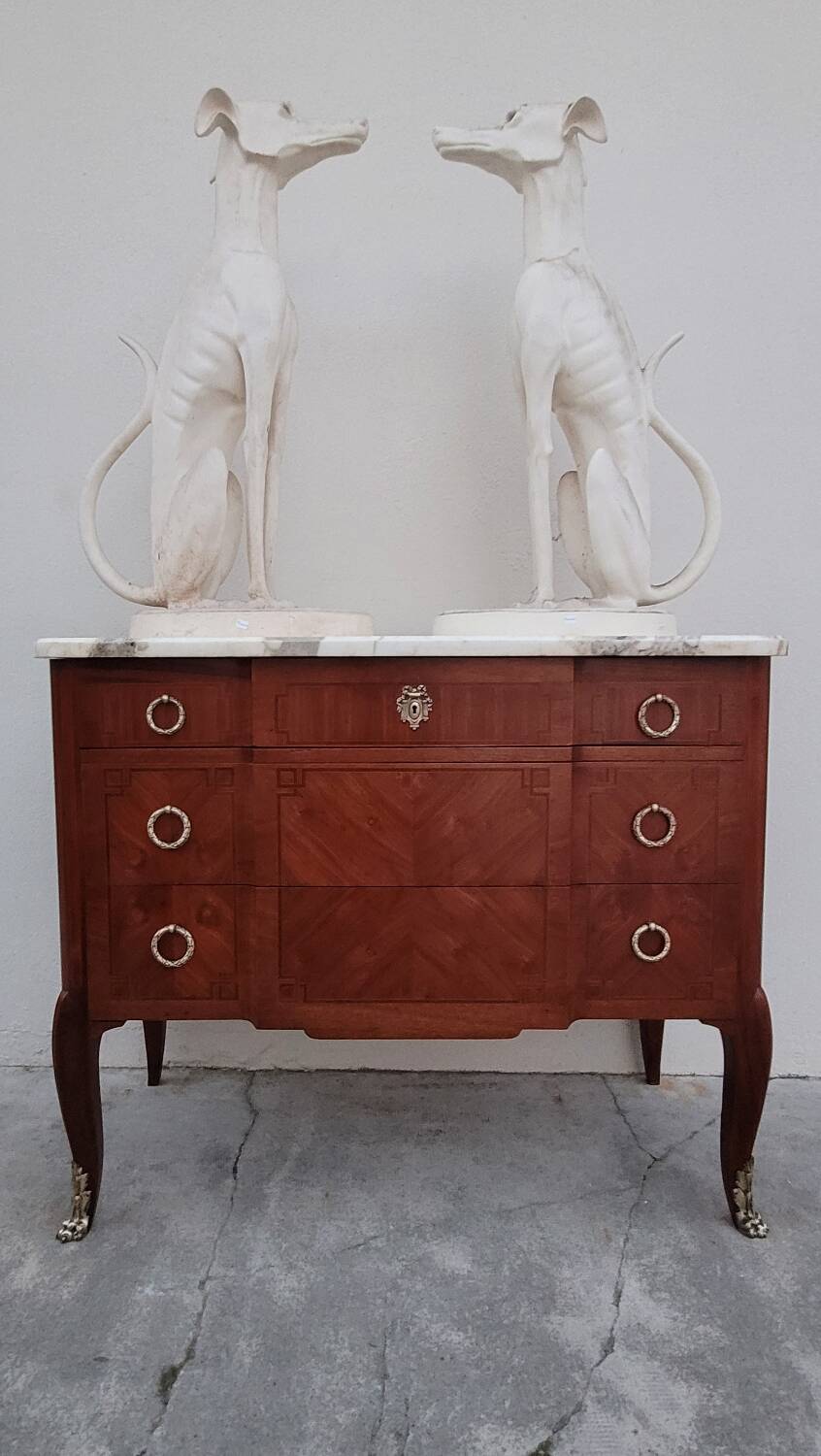 Louis XV Louis XVI rosewood commode, 19th century.