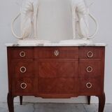 Louis XV Louis XVI rosewood commode, 19th century.