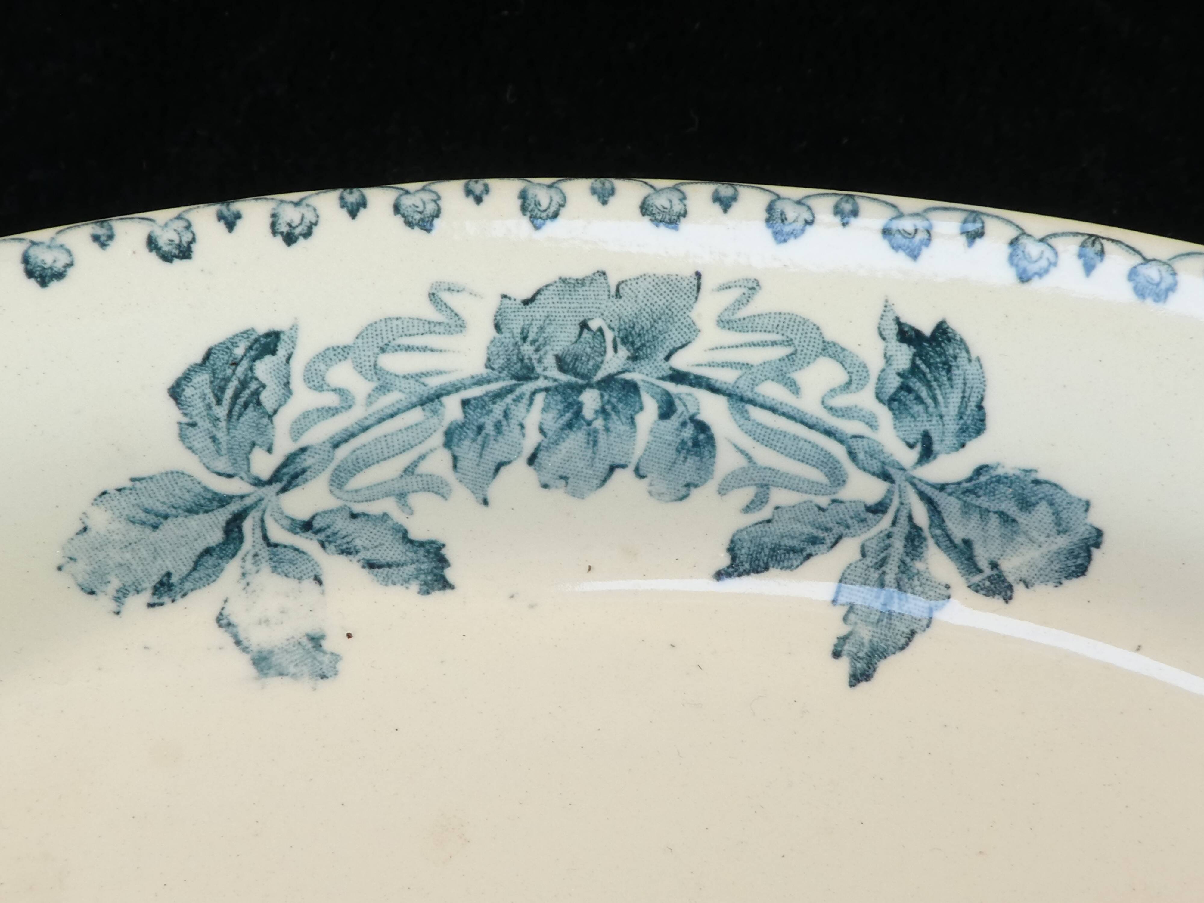 Oval faience ravier terre de fer bocage nº2