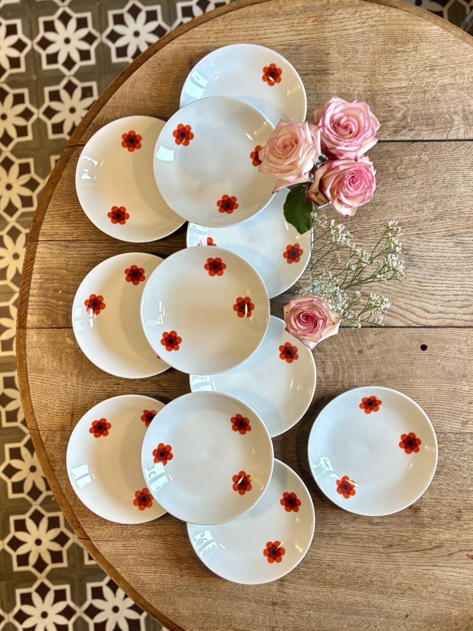 Set of 11 vintage deep plates, Scherzer Bavaria