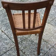Renovated wicker-seated bistro chair