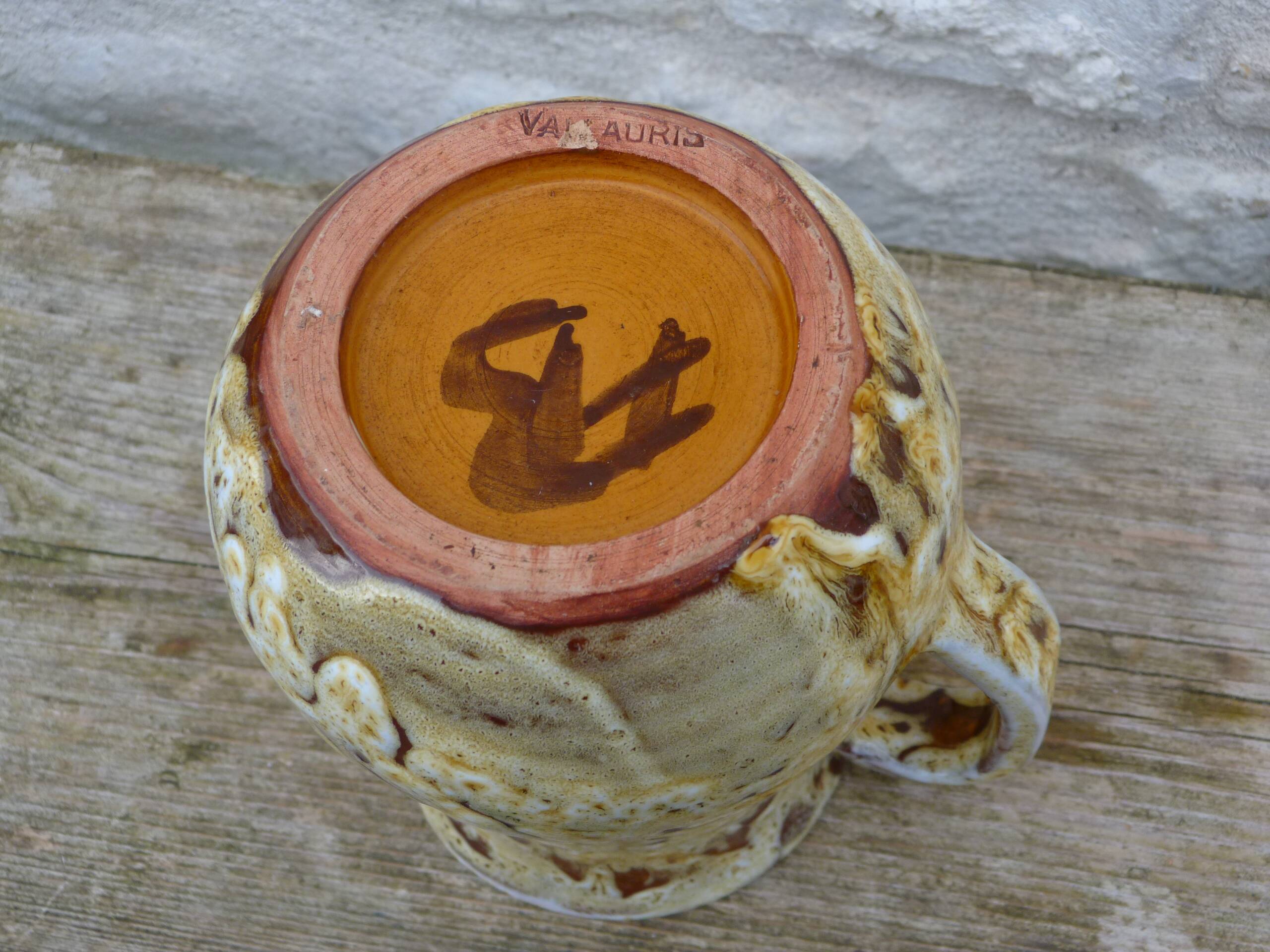 Pichet vintage 1950/1960 signé FB Vallauris