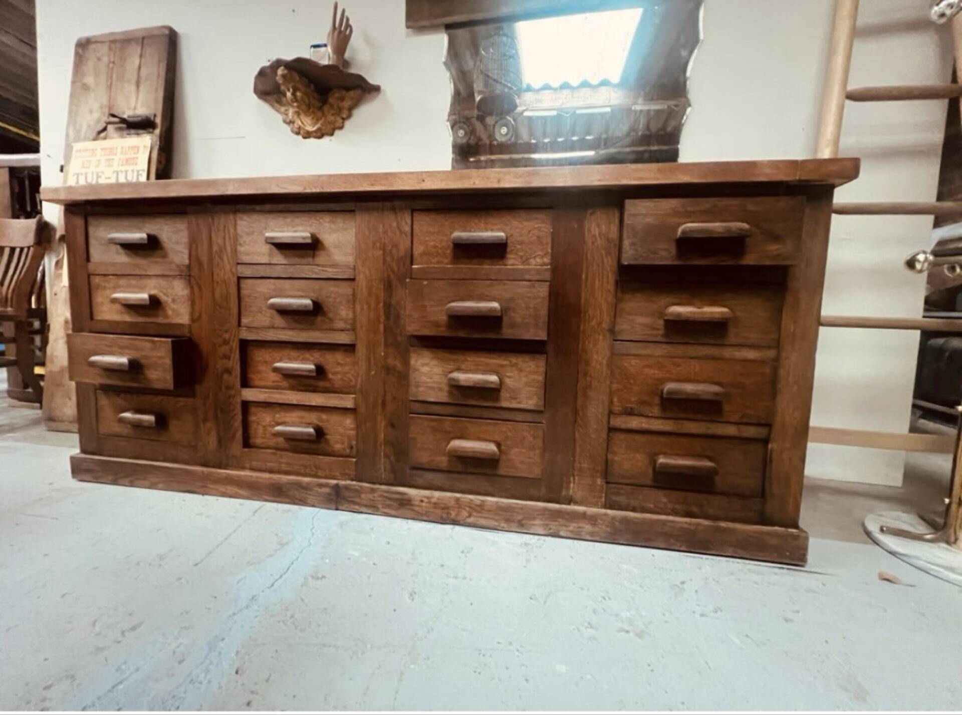 Old oak mercer’s furniture