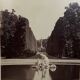Photo Parc de Schoenbrunn 19th century albumen laminated cardboard