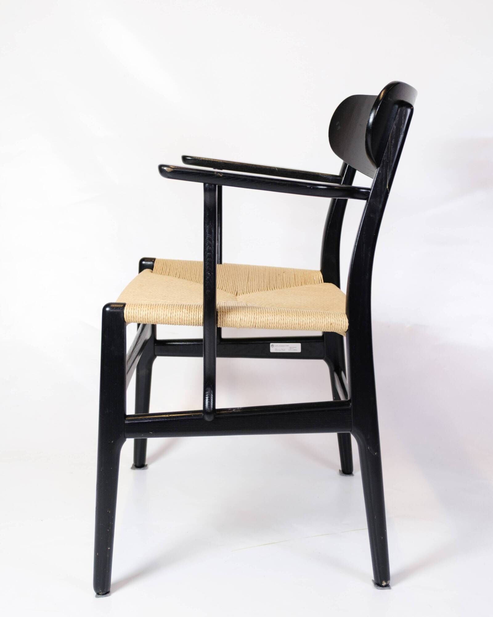Armchair Model CH26 In Black Oak By Hans J. Wegner For Carl Hansen & Son
