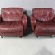 1970s Danish Brown Leather Chairs By Madsen & Schubell