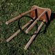 HIGH WOODEN STOOL
