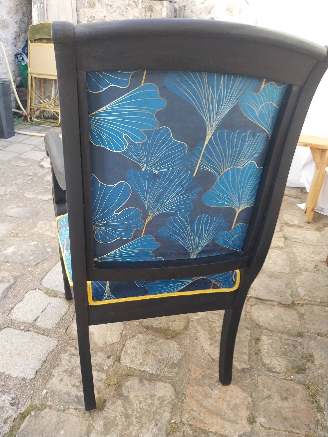 Restored old armchair